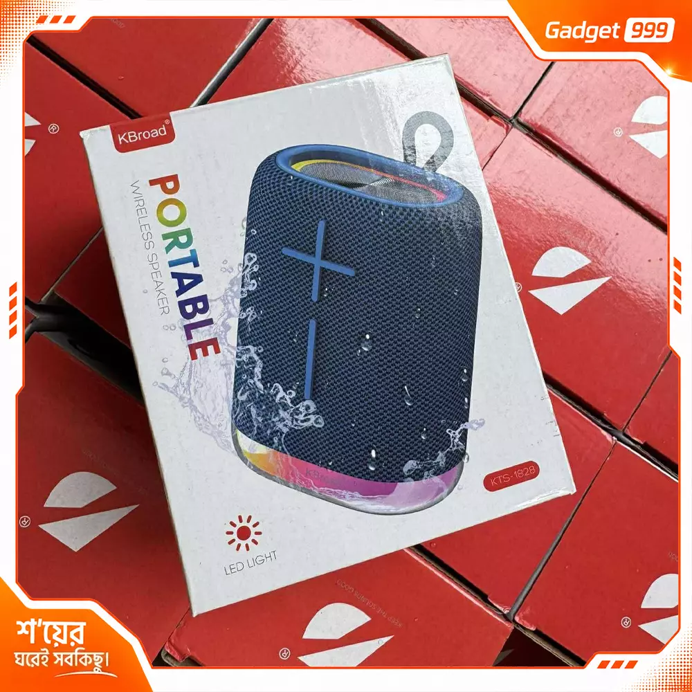 KTS-1828 পোর্টেবল ওয়্যারলেস স্পিকার– সেরা দামে দুর্দান্ত সাউন্ড