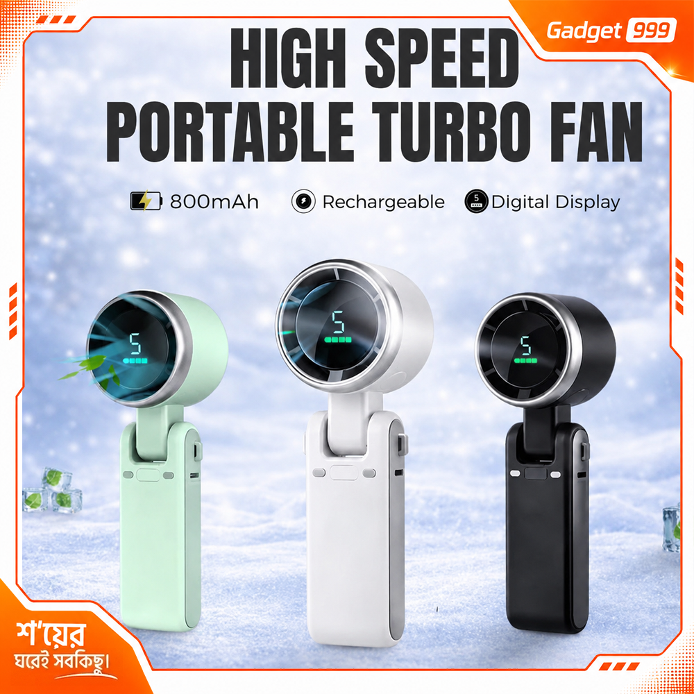 High Speed Mini Hand Fan Brushed Motor
