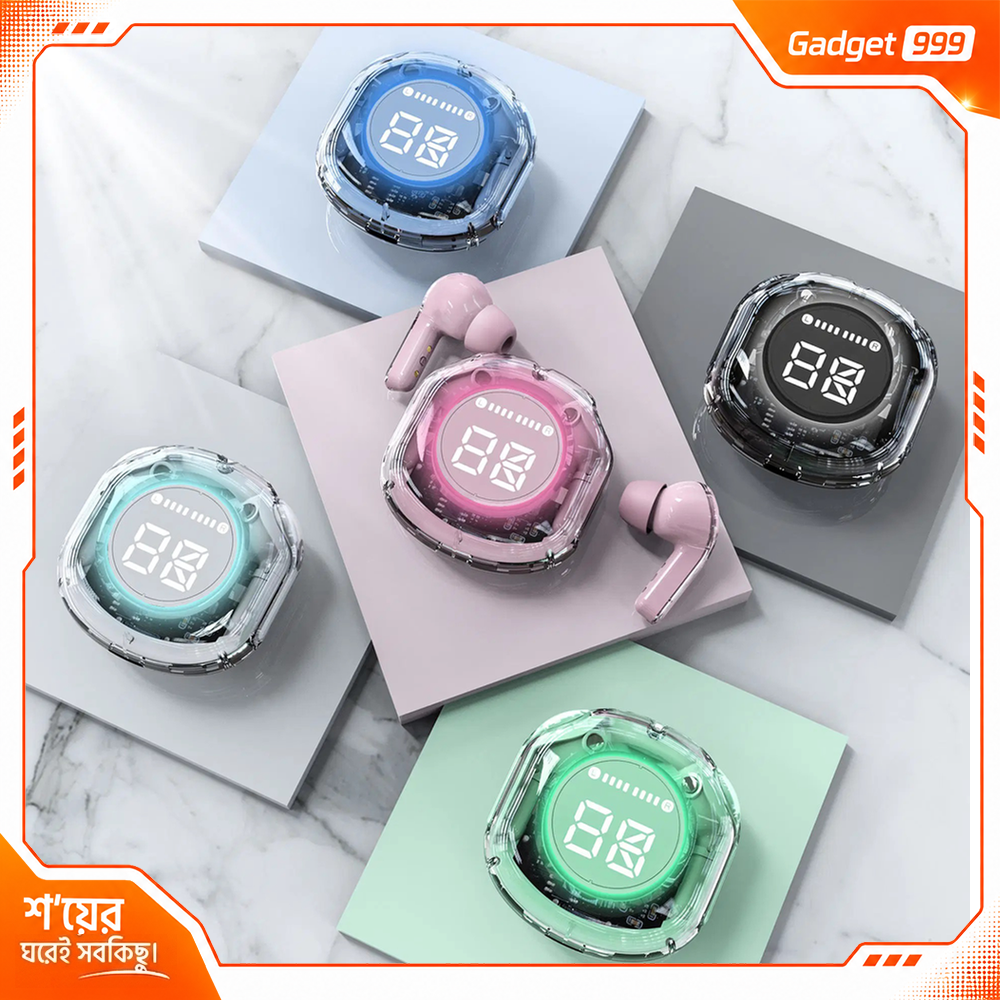 UltraPods Pro TWS ওয়্যারলেস ব্লুটুথ ইয়ারবাডস LED ডিসপ্লে