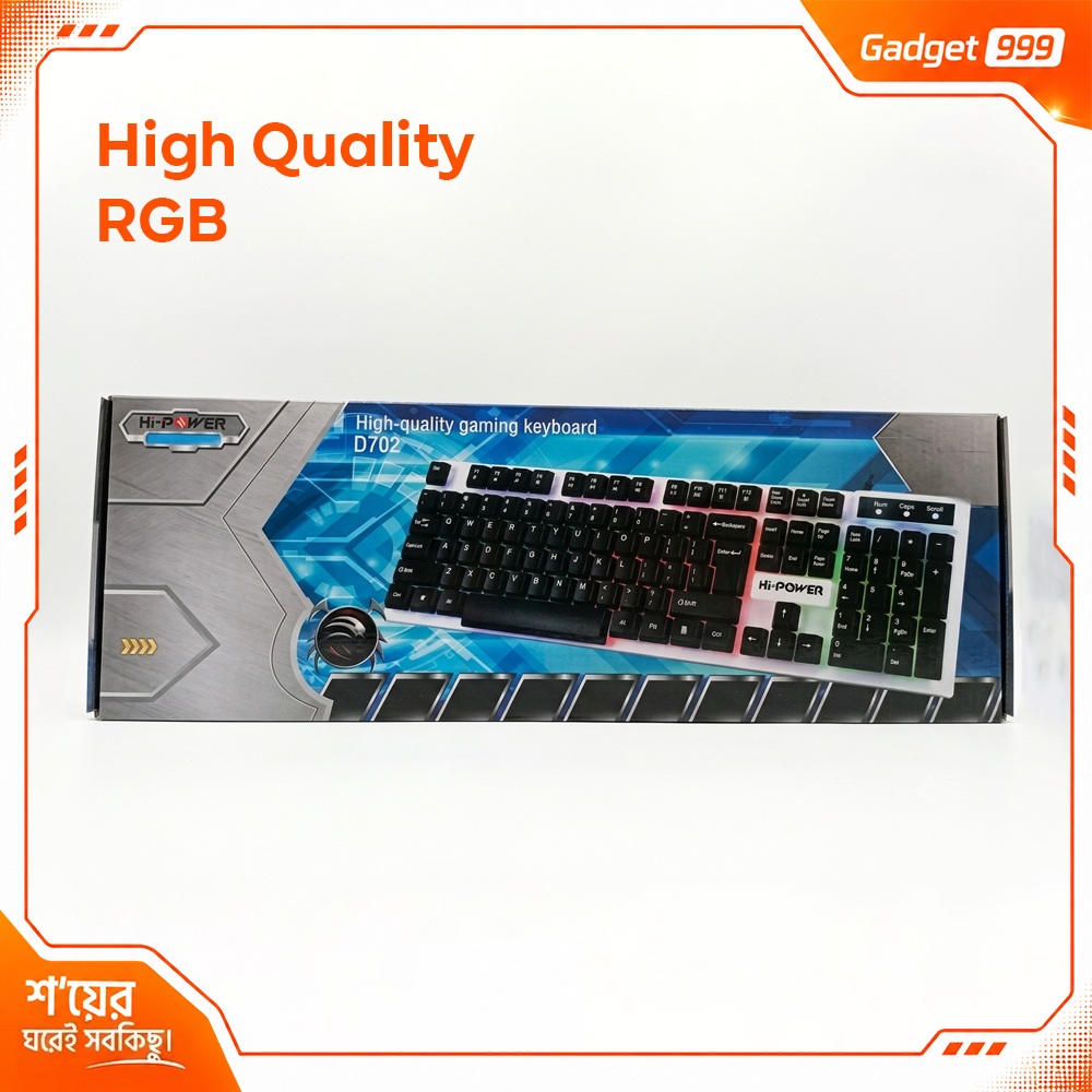 RGB গেমিং কীবোর্ড D701/D702 বাংলা লেআউট