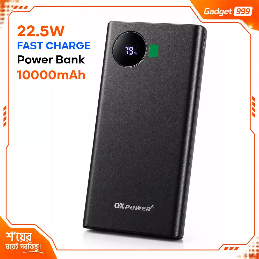 OXPOWER 22.5W 10,000 mAh PD10 Fast Charging Power Bank