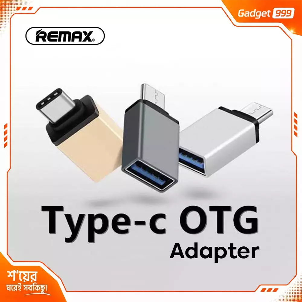 Remax Type-C to USB OTG Converter Metal Body 1Pc