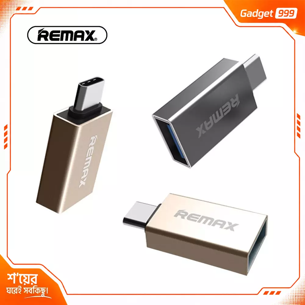 Remax Type-C to USB OTG Converter Metal Body 1Pc