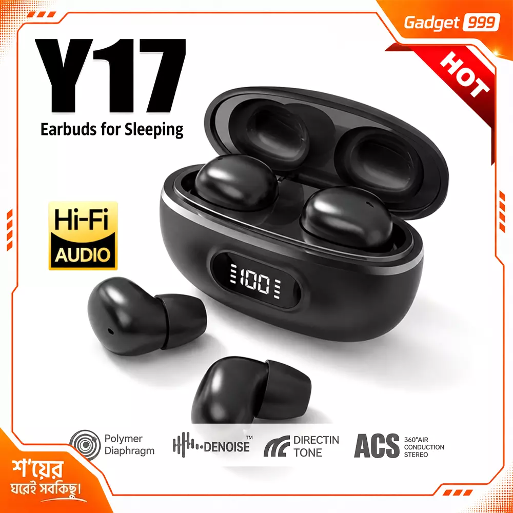 HnB Y17 MINI TWS Wireless Earbuds Hi-Fi Sound with Display