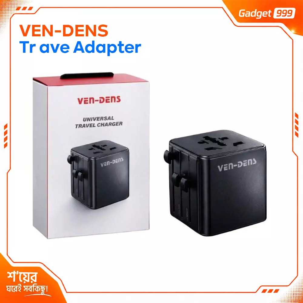 Universal Travel Adapter VEN-DENS VD-TA004 4-in-1