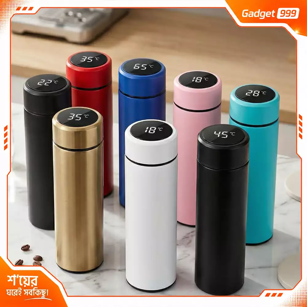 Smart Thermal Vacuum Watter Bottle with LED Temperature Display 500ml