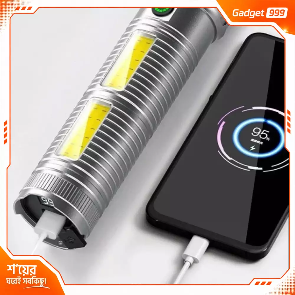 X03 Laser Cannon JAMBOO LIGHT Multifunction Metal Body with Power Bank