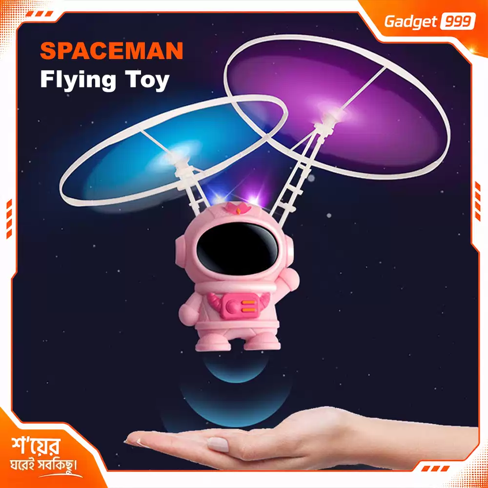 Spaceman Mini Astronaut Flying Drone Toy Sensor Controlled Robot with LED Lights
